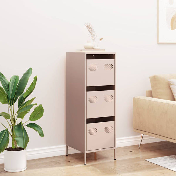Highboard Rosa Stahl 39x35x103,5 cm