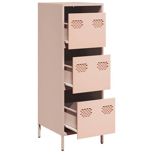 Highboard Rosa Stahl 39x35x103,5 cm