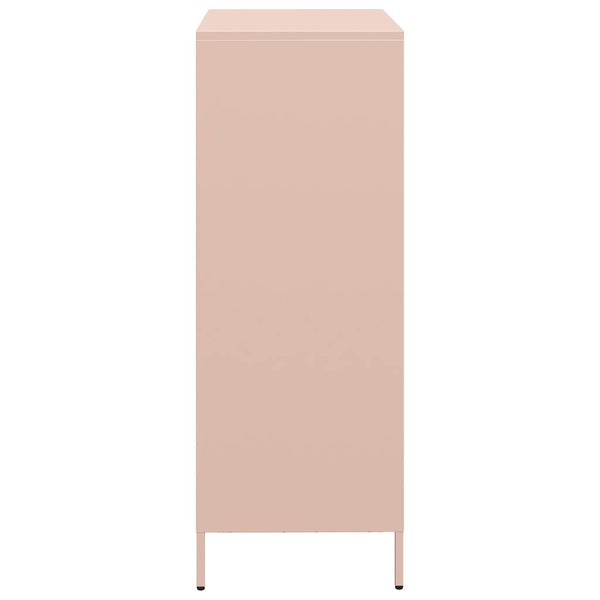 Highboard Rosa Stahl 39x35x103,5 cm