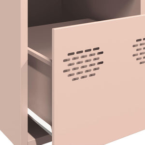 Highboard Rosa Stahl 39x35x103,5 cm