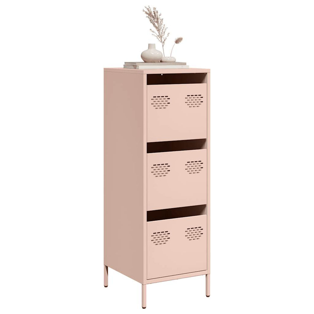 Highboard Rosa Stahl 39x35x103,5 cm