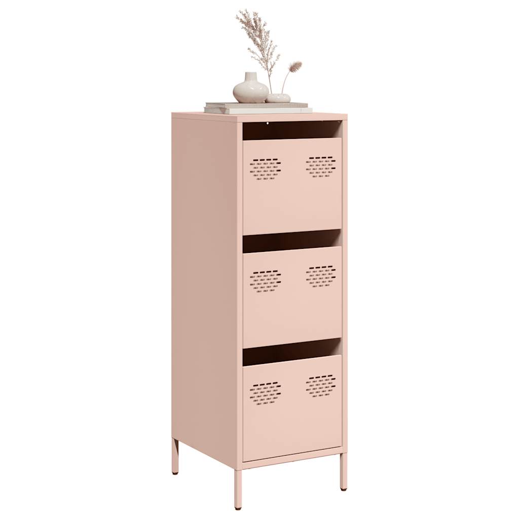 Highboard Rosa Stahl 39x35x103,5 cm