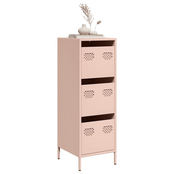 Highboard Rosa Stahl 39x35x103,5 cm
