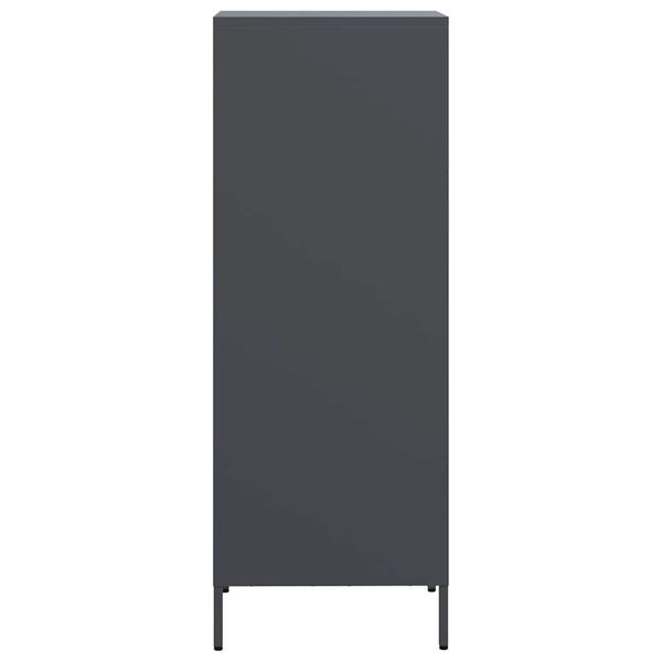 Highboard Anthrazit Stahl 39x35x103,5 cm