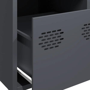 Highboard Anthrazit Stahl 39x35x103,5 cm