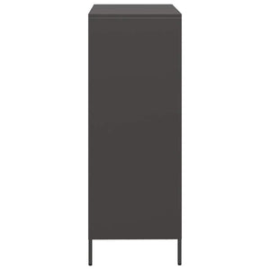 Schwarzes Highboard 68x39x103,5 cm Stahl
