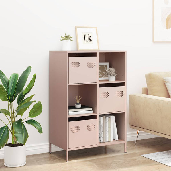 Highboard Rosa Stahl 68x39x103,5 cm