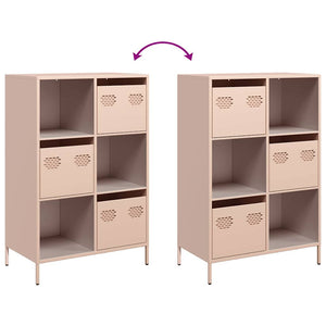 Highboard Rosa Stahl 68x39x103,5 cm