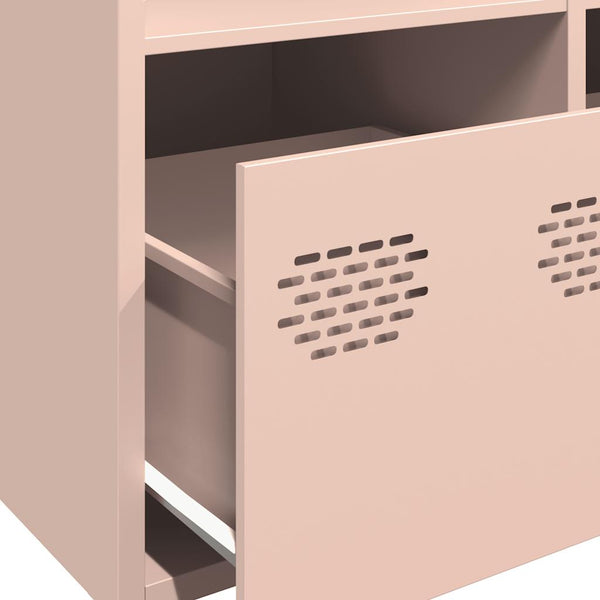 Highboard Rosa Stahl 68x39x103,5 cm