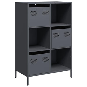 vidaXL Meuble haut anthracite 68x39x103,5 cm acier
