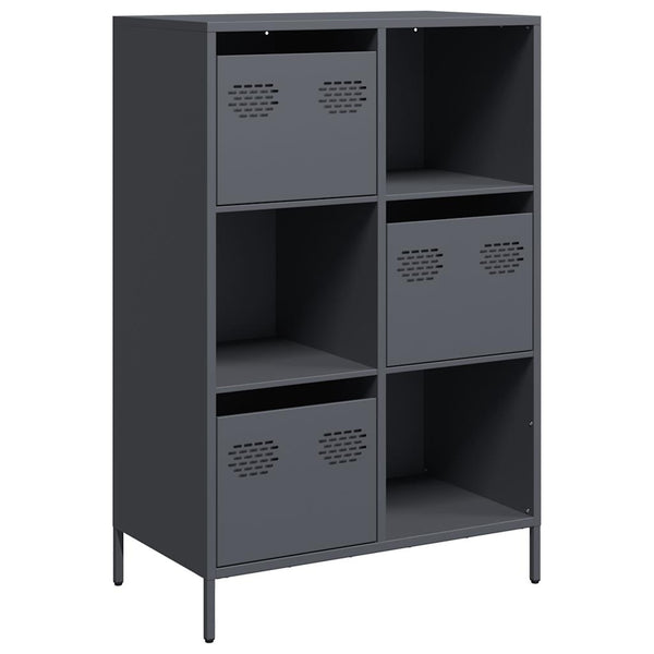 vidaXL Meuble haut anthracite 68x39x103,5 cm acier