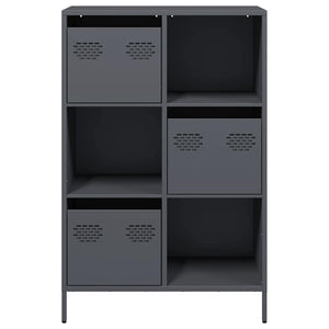 vidaXL Meuble haut anthracite 68x39x103,5 cm acier