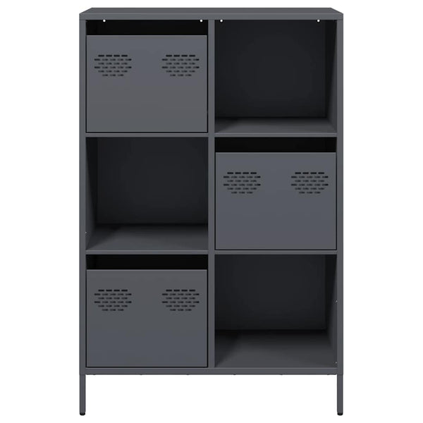 vidaXL Meuble haut anthracite 68x39x103,5 cm acier