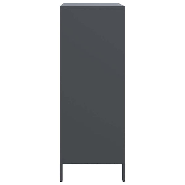 vidaXL Meuble haut anthracite 68x39x103,5 cm acier