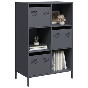 vidaXL Meuble haut anthracite 68x39x103,5 cm acier