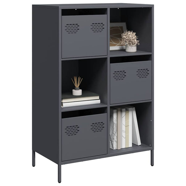 vidaXL Meuble haut anthracite 68x39x103,5 cm acier