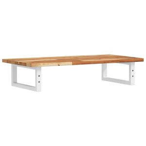 Waschbeckenregal Wandmontage Akazienholz Stahl