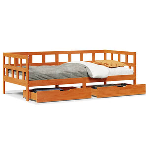 Tagesbett mit Schubladen 90x200 cm Massivholz