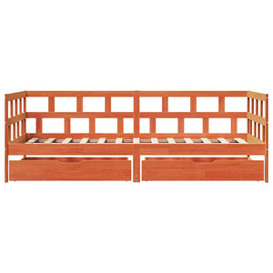 Tagesbett mit Schubladen 90x200 cm Massivholz