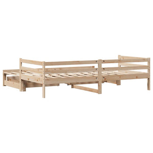 Ausziehbares Tagesbett mit Schubladen 90x190 cm