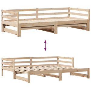 Ausziehbares Tagesbett 80x200 cm mit Schubladen