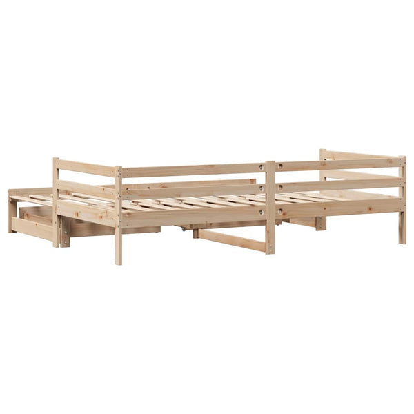 Ausziehbares Tagesbett 80x200 cm mit Schubladen