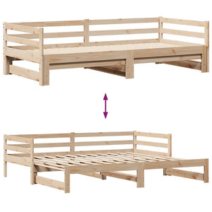 Ausziehbares Tagesbett 90x200 cm mit Schubladen