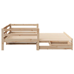 Ausziehbares Tagesbett 90x200 cm mit Schubladen