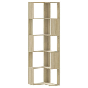 Eck-Bücherregal Sonoma Eiche, 5 Böden