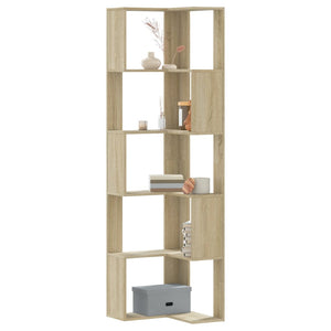 Eck-Bücherregal Sonoma Eiche, 5 Böden