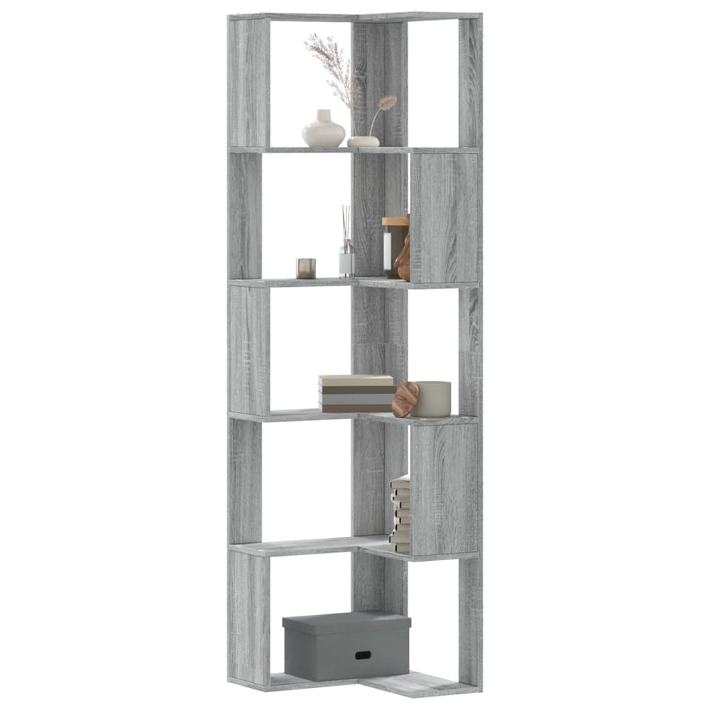 Bücherregal Grau Sonoma 50x50x179 cm