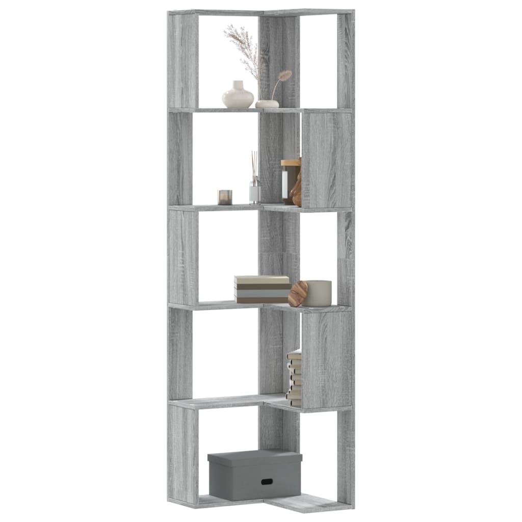 Bücherregal Grau Sonoma 50x50x179 cm