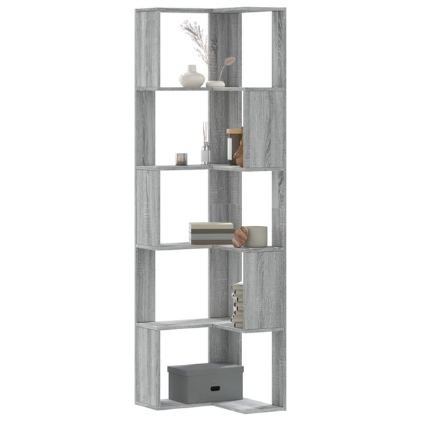 Bücherregal Grau Sonoma 50x50x179 cm