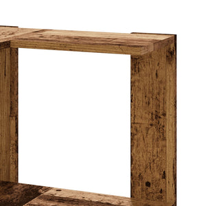 Eck Bücherregal Altholz-Optik, 5 Böden