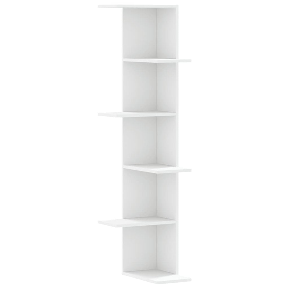 Eckregal Wandregal Weiß 140cm