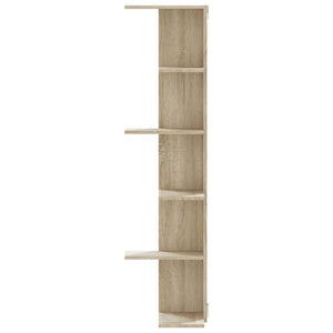 Sonoma Eiche Wand-Eckregal, 140 cm