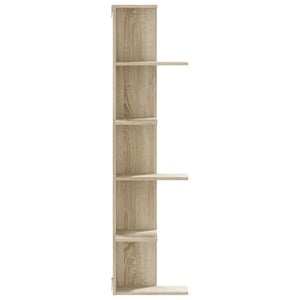 Sonoma Eiche Wand-Eckregal, 140 cm
