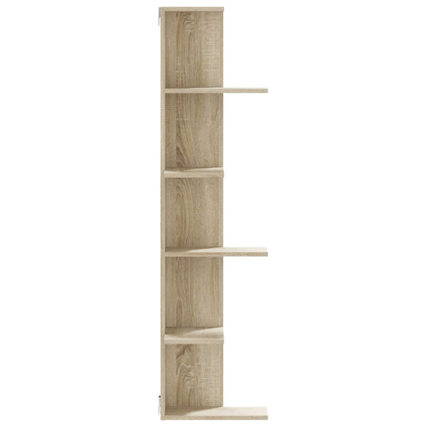 Sonoma Eiche Wand-Eckregal, 140 cm