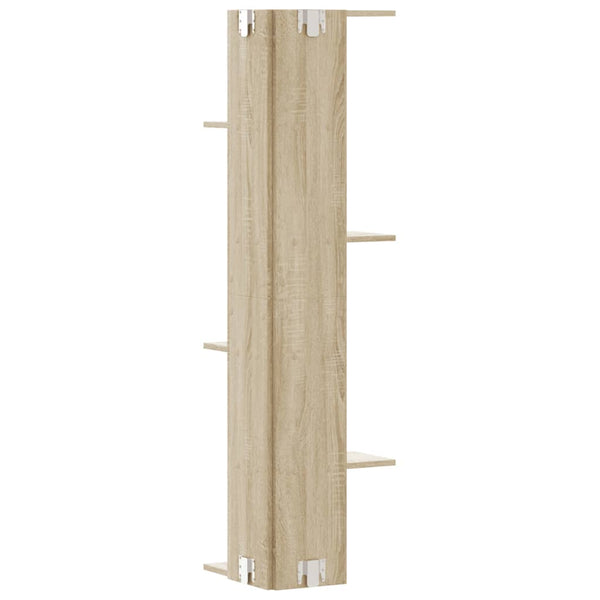 Sonoma Eiche Wand-Eckregal, 140 cm