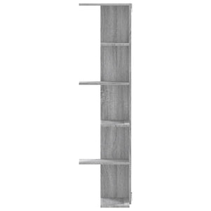 Eck-Wandregal Grau Sonoma 140cm