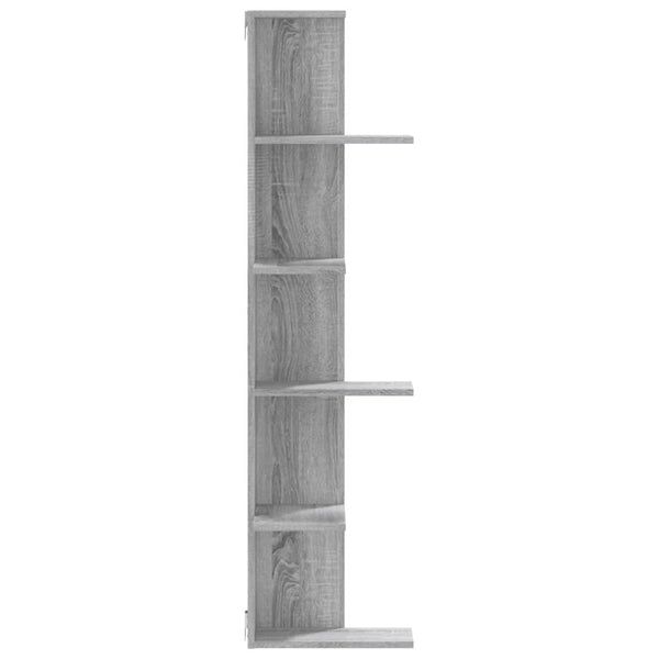 Eck-Wandregal Grau Sonoma 140cm