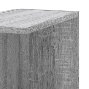 Eck-Wandregal Grau Sonoma 140cm