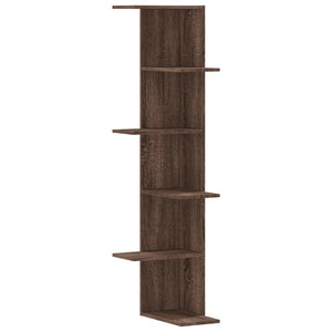 Eckregal Wandregal Braun Eiche 140cm