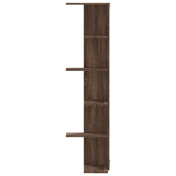 Eckregal Wandregal Braun Eiche 140cm