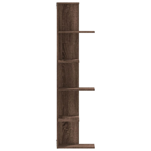 Eckregal Wandregal Braun Eiche 140cm