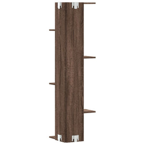 Eckregal Wandregal Braun Eiche 140cm