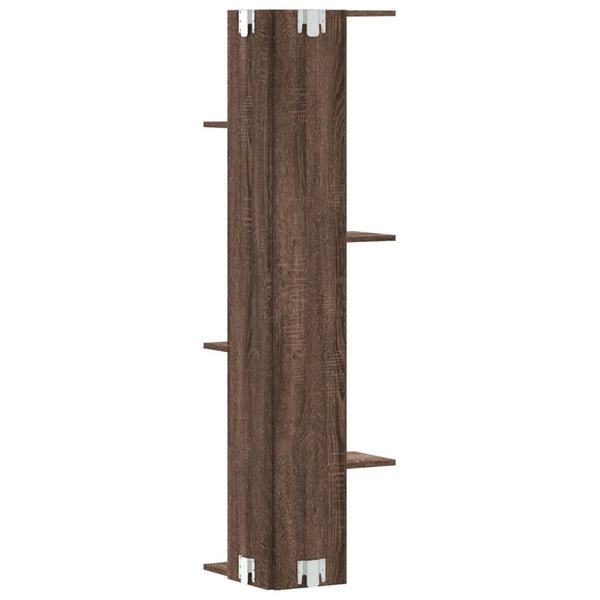 Eckregal Wandregal Braun Eiche 140cm