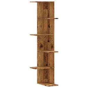 Wand-Eckregal Altholz-Optik, 140cm