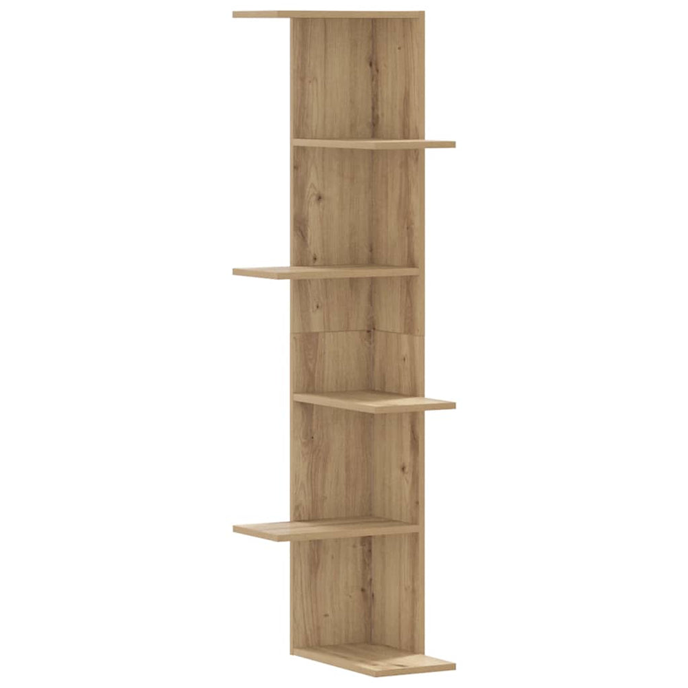 Eck-Wandregal Artisan Eiche 140cm
