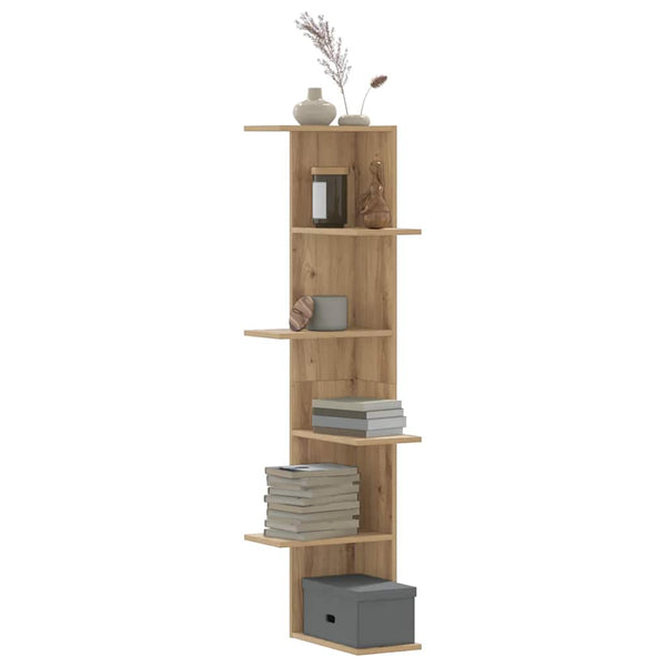 Eck-Wandregal Artisan Eiche 140cm